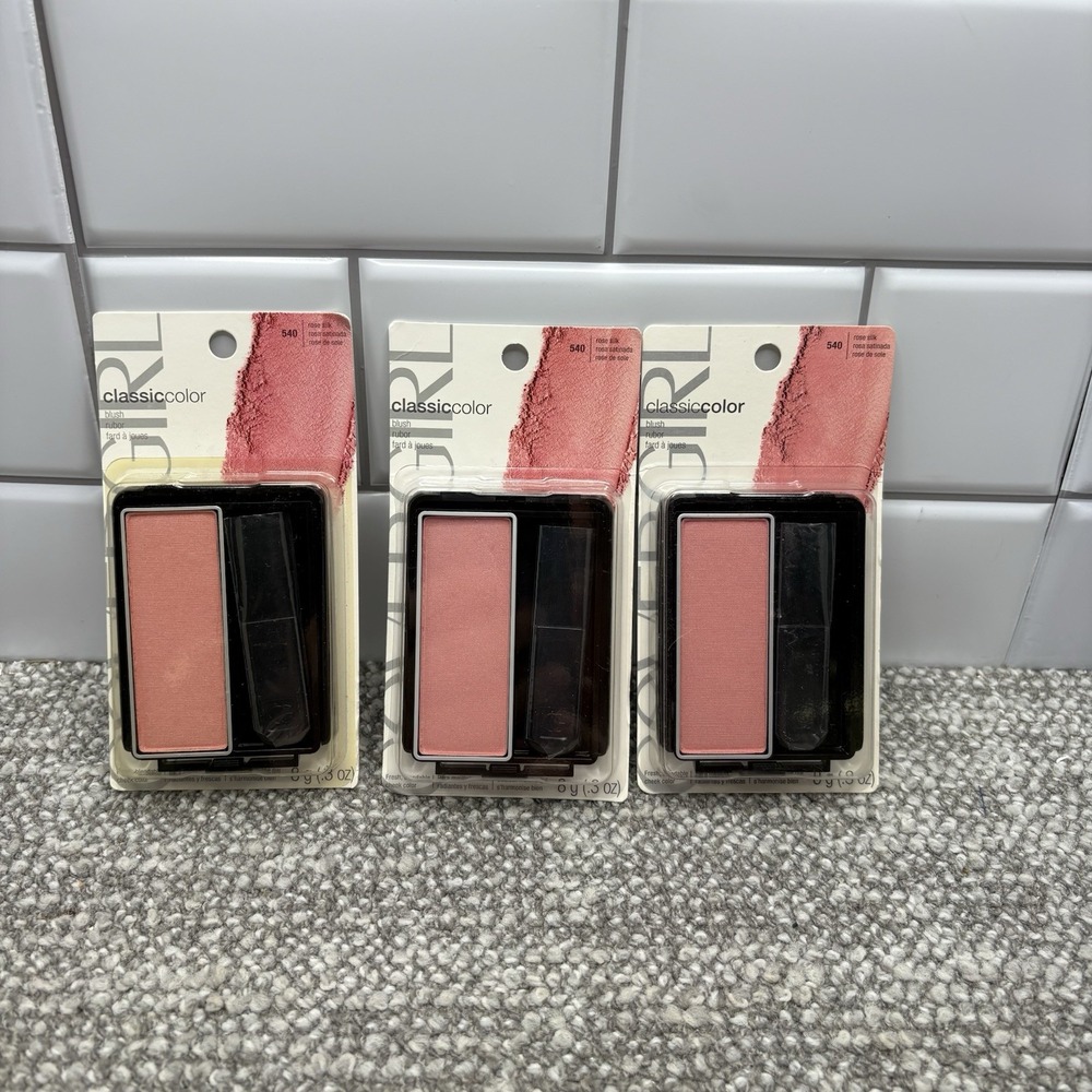 3 Pack CoverGirl Classic Color Blush Rose Silk 540 0.3 oz‎ New Sealed
